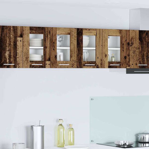 vidaXL Z&aacute;vesn&aacute; skrinka s &uacute;ložiskom 2 pcs Star&eacute; drevo 60 x 31 x 40 cm