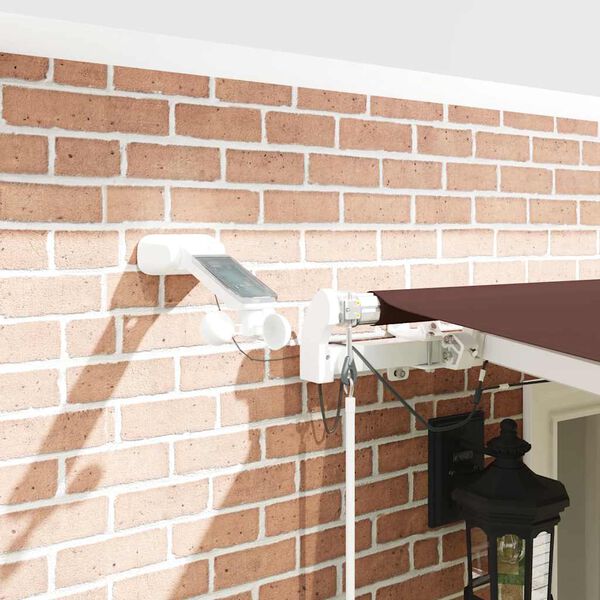 vidaXL Automaticky zaťahovacia mark&iacute;za s LED hned&aacute; 600x300 cm