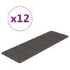 vidaXL N&aacute;stenn&eacute; panely 12 ks tmavosiv&eacute; 90x30 cm l&aacute;tka 3,24 m&sup2;