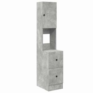 vidaXL Kuchynsk&aacute; skriňa Siv&aacute; 35 x 50 x 180 cm Kompozitn&eacute; drevo