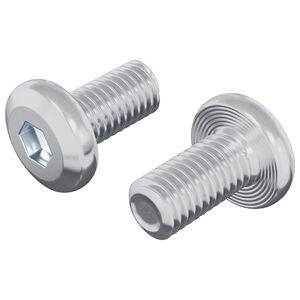 vidaXL Z&aacute;mkov&aacute; skrutka Jednofarebn&yacute; 2 pcs Strieborn&aacute; M6 x 12 mm Oceľ