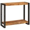 vidaXL Konzolov&yacute; st&ocirc;l Hned&aacute; 90 x 33 x 75 cm Mas&iacute;vne mango drevo