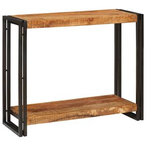 vidaXL Konzolov&yacute; st&ocirc;l Hned&aacute; 90 x 33 x 75 cm Mas&iacute;vne mango drevo