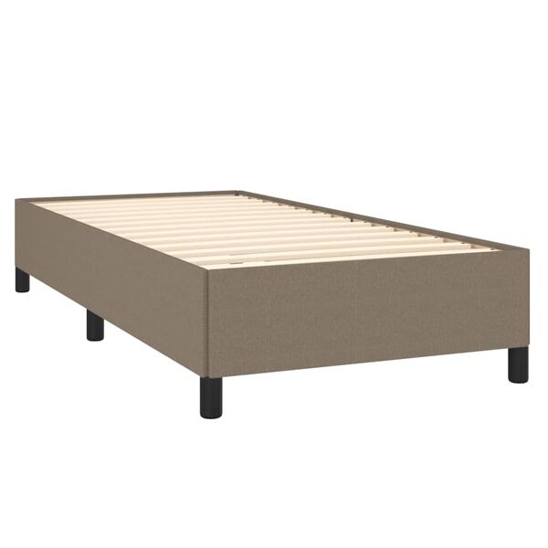 vidaXL Boxspring posteľ s matracom sivohned&yacute; 100x200 cm l&aacute;tka