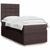 vidaXL Boxspring posteľ s matracom tmavohned&aacute; 90x190 cm l&aacute;tka