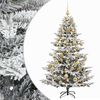 vidaXL Umel&yacute; vianočn&yacute; stromček s vianočn&yacute;mi guľami 150 cm 150 LED