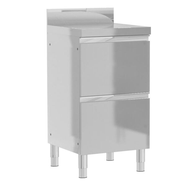 vidaXL Kuchynské skrinky do kuchyne 3 ks, nehrdzavejúca oceľ