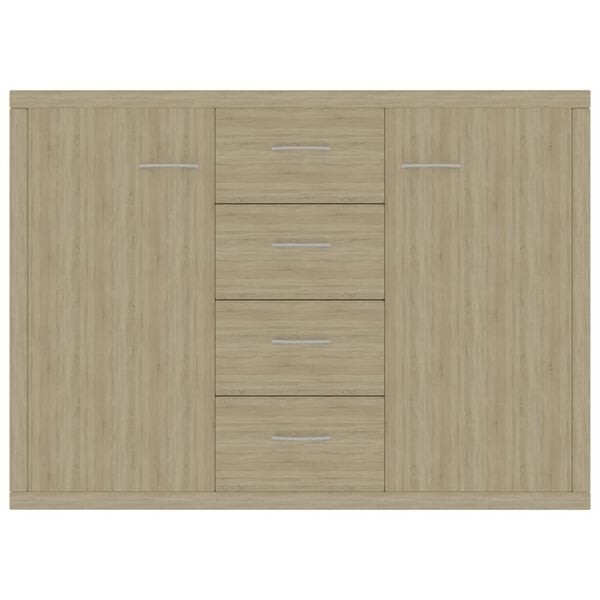 vidaXL Komoda, dub sonoma 88x30x65 cm, kompozitn&eacute; drevo