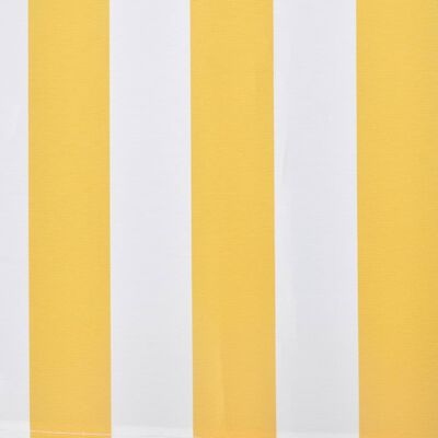 vidaXL Zaťahovacia markíza 300 cm, žltá a biela