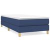 vidaXL Posteľn&yacute; r&aacute;m s boxspringom Modr&aacute; 80x200cm L&aacute;tka