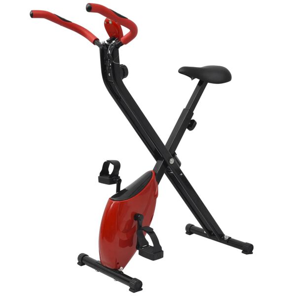 vidaXL Skladac&iacute; magnetick&yacute; stacion&aacute;rny bicykel so z&aacute;ťažov&yacute;m kolesom, 2.5 kg