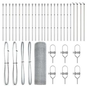 vidaXL Stĺp na plot. Strieborn&aacute;