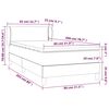 vidaXL Boxspring posteľ s matracom biela 80x200 cm umel&aacute; koža