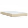 vidaXL Boxspring posteľ s matracom krémový 120x200 cm látka