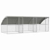 vidaXL Klietka pre sliepky s 3 dvierkami 3 ks Strieborn&aacute; 600x200x200cm