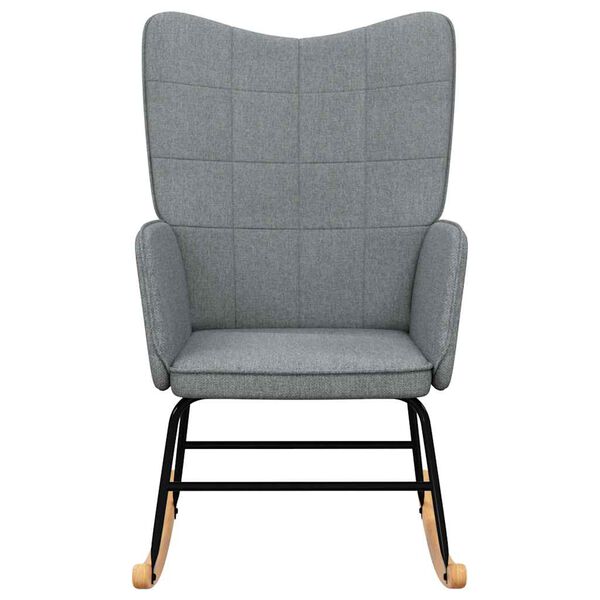 vidaXL Hojdacie kreslo, svetlosivé, látka