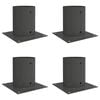 vidaXL Okr&uacute;hly kotviaci kol&iacute;k 4 pcs Antracitov&aacute; 18 x 18 x 15 cm Kov