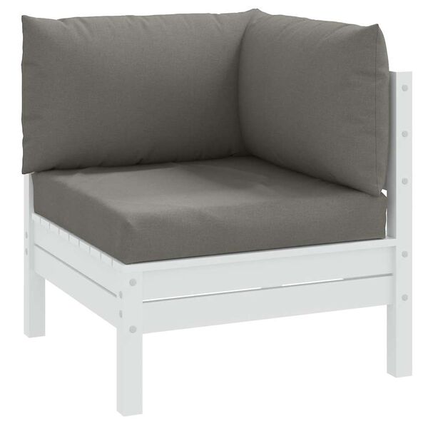 vidaXL Vank&uacute;&scaron;e na paletov&yacute; n&aacute;bytok 3 ks tmavosiv&aacute; melanž l&aacute;tka