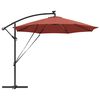 vidaXL Kantileverový banánový parasol Tehlová 294 x 294 x 248 cm