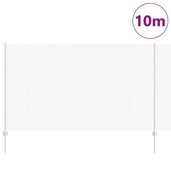 vidaXL Plot s podperou Strieborn&aacute; 1,4 x 10 m Oceľ