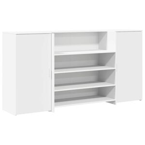 vidaXL Recepčn&yacute; pult biely 200x50x103,5 cm, umel&eacute; drevo