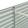 vidaXL Vyvýšený záhradný záhon 320x80x81 cm, pozinkovaná oceľ, sivý
