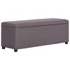 vidaXL Lavica s &uacute;ložn&yacute;m priestorom 116 cm sivohned&aacute; polyester