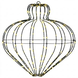 vidaXL Vianočn&yacute; &scaron;pic 192 LED Tepl&aacute; biela Priem. 40 x 40 cm