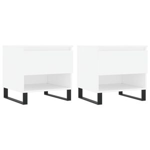 vidaXL Konferenčn&eacute; stol&iacute;ky 2 ks biele 50x46x50 cm kompozitn&eacute; drevo
