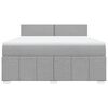 vidaXL Boxspring posteľ s matracom bledosiv&aacute; 180x200 cm l&aacute;tka