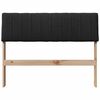 vidaXL Čal&uacute;nen&eacute; čelo postele Čierna 100 cm Mas&iacute;vne borovicov&eacute; drevo