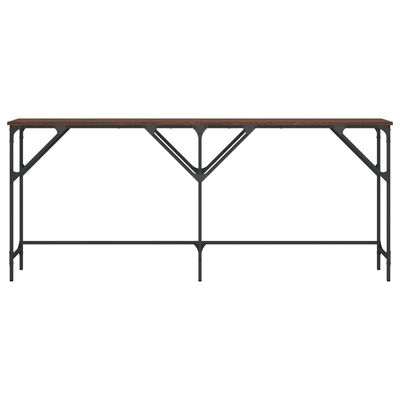 vidaXL Konzolový stolík hnedý dub 180x29x75 cm kompozitné drevo