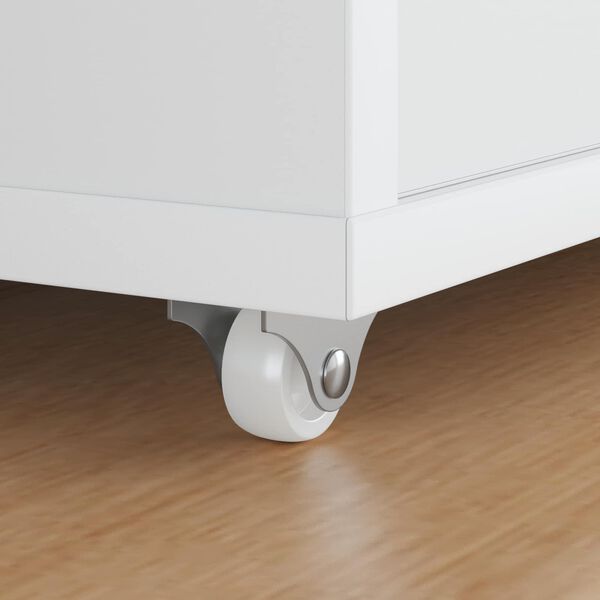 vidaXL Pojazd 2 pcs Biela 42 x 11,5 x 29 mm Železo