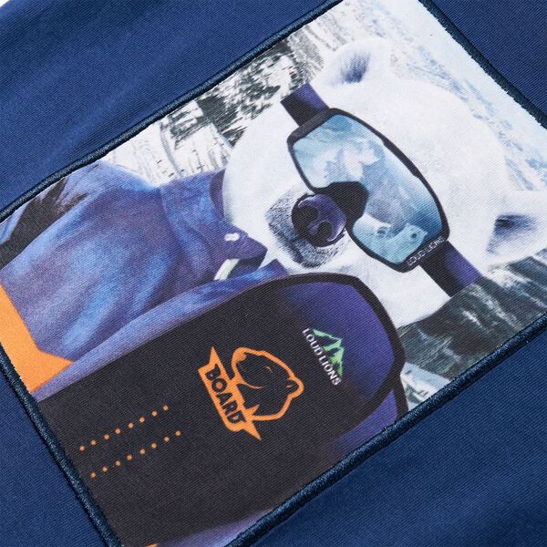 Detsk&eacute; tričko s dlh&yacute;mi ruk&aacute;vmi rifľov&eacute; modr&eacute; 116