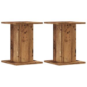 vidaXL Stojany na rastliny 2 ks star&eacute; drevo 30x30x40 cm kompoz. drevo