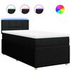 vidaXL Boxspring posteľ s matracom čierna 100x200 cm l&aacute;tka