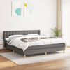vidaXL Boxspring posteľ s matracom tmavosiv&aacute; 180x200 cm l&aacute;tka
