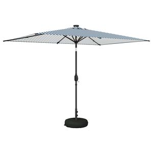 vidaXL Z&aacute;hradn&yacute; slnečn&iacute;k s LED svetlami a z&aacute;kladňou 200 x 300 cm