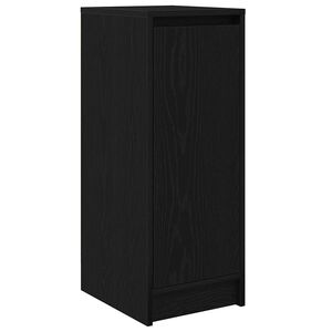 vidaXL Botn&iacute;k dub čierny 29,5x34x76 cm kompozitn&eacute; drevo
