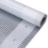vidaXL Celty Leno 2ks 260 g/m² 4x8 m biele