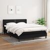 vidaXL Boxspring posteľ s matracom čierny 140x190 cm l&aacute;tka