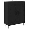 vidaXL Highboard 2 pcs Čierny dub Kompozitn&eacute; drevo