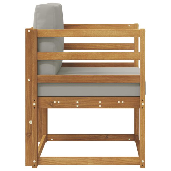 vidaXL Vonkaj&scaron;ia pohovka Mas&iacute;vne ak&aacute;ciov&eacute; drevo a polyester