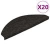 vidaXL Schodiskov&eacute; rohože samolepiace 20 ks čierne 56x17x3 cm