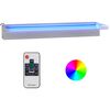 vidaXL Vodop&aacute;dov&yacute; prepad s RGB LED di&oacute;dami nehrdzavej&uacute;ca oceľ 60 cm
