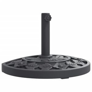 vidaXL Podstavec pod slnečn&iacute;k pre &Oslash;38/48 mm tyče 9 kg polkruh