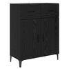 vidaXL Highboard Čierny dub 69,5 x 34 x 180 cm Kompozitn&eacute; drevo
