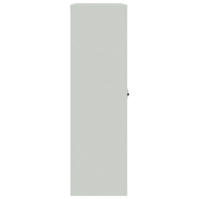 vidaXL Kancelárska skriňa 90x40x140 cm, oceľová, sivá