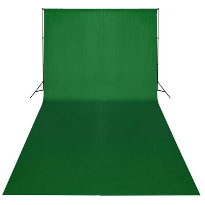 vidaXL Fotopozadie, bavlna, zelené 600x300 cm, na farebné kľúčovanie