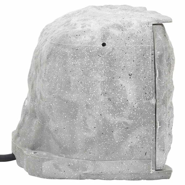 vidaXL Vonkaj&scaron;ia z&aacute;suvka s hrotom 4-cestn&aacute; kamenn&yacute; vzhľad siv&aacute;